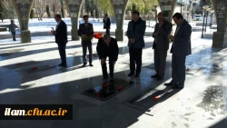 حضور دکتر مهرمحمدی در مزار شهدای گمنام ایلام 2