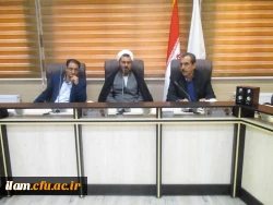 حجت الاسلام و المسلمین عابدی معاون فرهنگی و اجتماعی دانشگاه فرهنگیان در جمع کارکنان دانشگاه فرهنگیان ایلام: