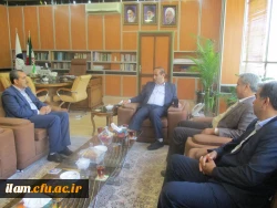 دیدار مدیر کل برنامه ریزی، خدمات و رفاه دانشجویی دانشگاه فرهنگیان با استاندار ایلام؛