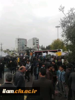 حضور مسئولین و دانشجویان دانشگاه فرهنگیان در راهپیمایی 13 آبان؛