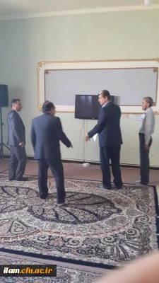 بازدید کارشناس معاونت نظارت، ارزیابی و تضمین کیفیت سازمان مرکزی دانشگاه از پردیس های استان ایلام