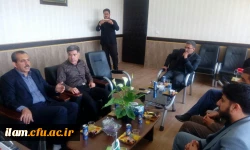 حضور مسول ناحیه بسیج دانشجویی استان ایلام در دفتر مدیریت استانی دانشگاه فرهنگیان استان ایلام 2