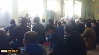 حضور حجه الاسلام  والمسلمین کریمی تبار نماینده محترم ولی فقیه در استان و امام جمعه ایلام در پردیس شهید مدرس 