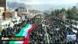 حضور دانشگاهیان دانشگاه فرهنگیان ایلام در راهپیمایی 22 بهمن