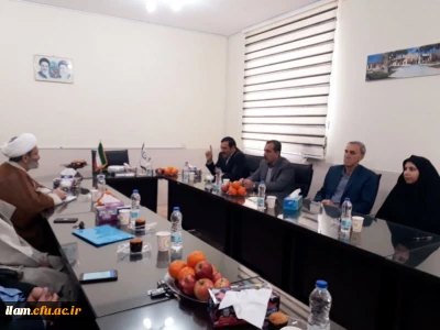 دیدارحجه الاسلام والمسلمین درودی با معاونت محترم طرح و برنامه و مسئولین دانشگاه فرهنگیان استان ایلام