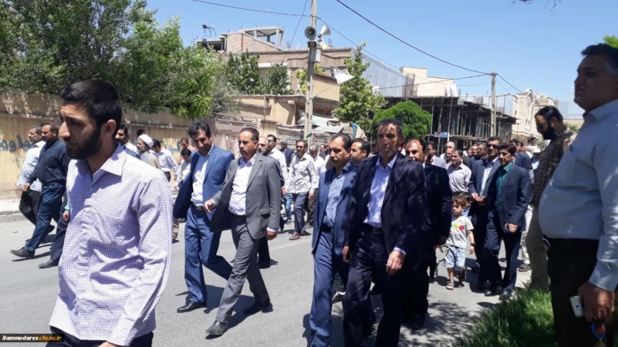 حضور کارکنان، اساتید و دانشجویان دانشگاه فرهنگیان استان ایلام در سالروز جهانی قدسرکنااساتید و شگاه