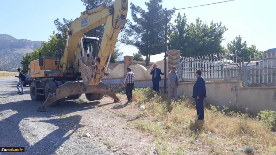شروع عملیات پروژه آب رسانی به پردیس شهید مدرس دانشگاه فرهنگیان استان ایلام