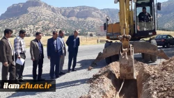 شروع عملیات پروژه آب رسانی به پردیس شهید مدرس دانشگاه فرهنگیان استان ایلام