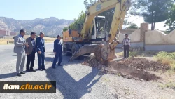 شروع عملیات پروژه آب رسانی به پردیس شهید مدرس دانشگاه فرهنگیان استان ایلام