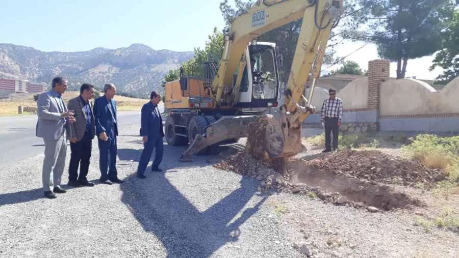 شروع عملیات پروژه آب رسانی به پردیس شهید مدرس دانشگاه فرهنگیان استان ایلام