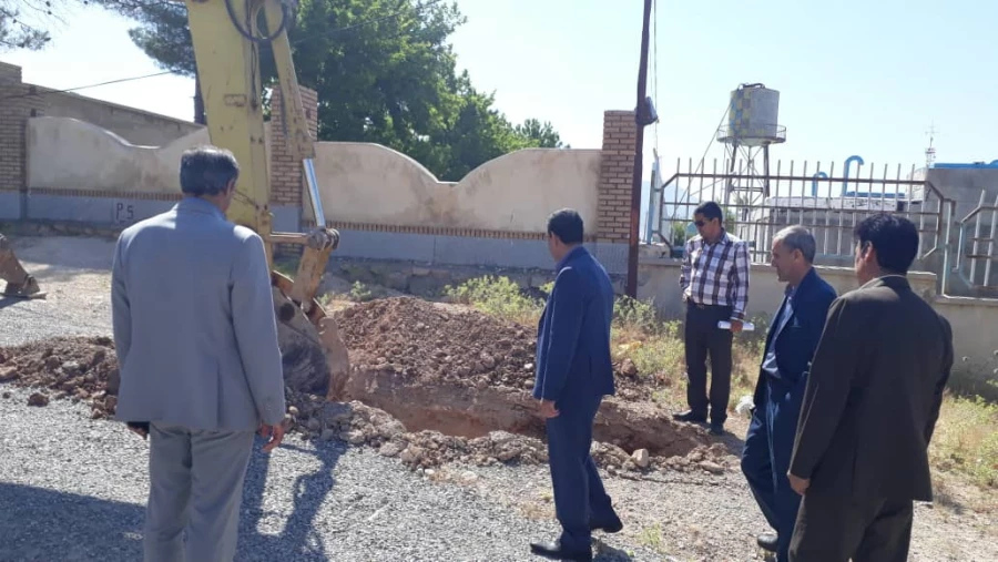 شروع عملیات پروژه آب رسانی به پردیس شهید مدرس دانشگاه فرهنگیان استان ایلام