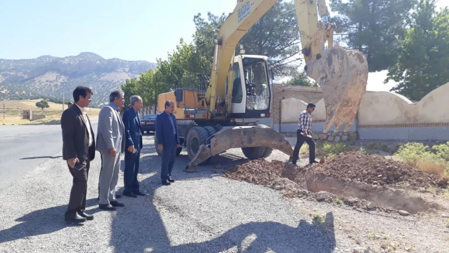 شروع عملیات پروژه آب رسانی به پردیس شهید مدرس دانشگاه فرهنگیان استان ایلام