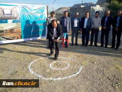 افتتاح پروژه اتصال به شبکه آب شرب شهری و کلنگ زنی سالن اجتماعات پردیس شهید مدرس