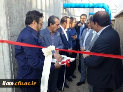افتتاح پروژه اتصال به شبکه آب شرب شهری و کلنگ زنی سالن اجتماعات پردیس شهید مدرس