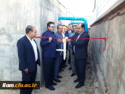 افتتاح پروژه اتصال به شبکه آب شرب شهری و کلنگ زنی سالن اجتماعات پردیس شهید مدرس