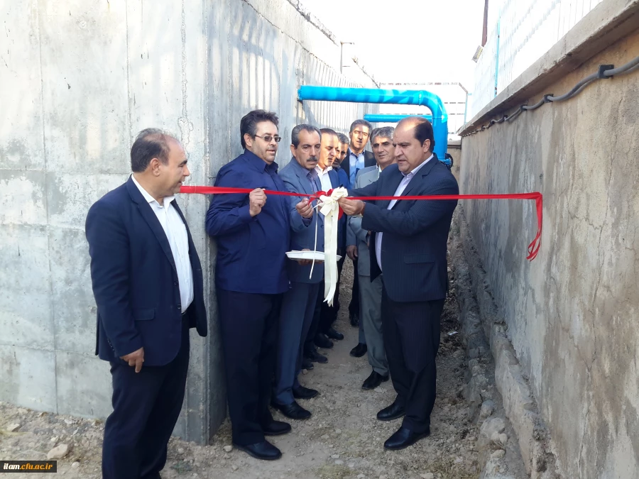 افتتاح پروژه اتصال به شبکه آب شرب شهری و کلنگ زنی سالن اجتماعات پردیس شهید مدرس