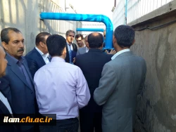 افتتاح پروژه اتصال به شبکه آب شرب شهری و کلنگ زنی سالن اجتماعات پردیس شهید مدرس