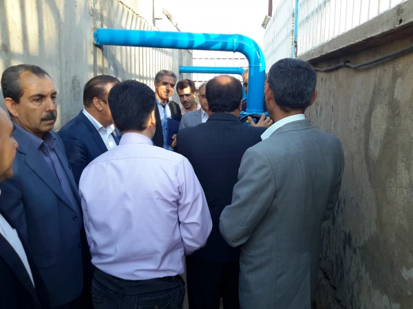 افتتاح پروژه اتصال به شبکه آب شرب شهری و کلنگ زنی سالن اجتماعات پردیس شهید مدرس