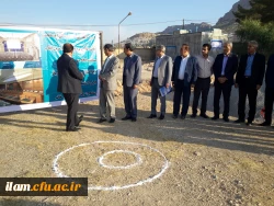 افتتاح پروژه اتصال به شبکه آب شرب شهری و کلنگ زنی سالن اجتماعات پردیس شهید مدرس