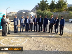 افتتاح پروژه اتصال به شبکه آب شرب شهری و کلنگ زنی سالن اجتماعات پردیس شهید مدرس