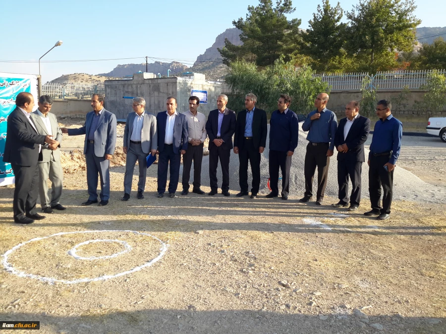 افتتاح پروژه اتصال به شبکه آب شرب شهری و کلنگ زنی سالن اجتماعات پردیس شهید مدرس