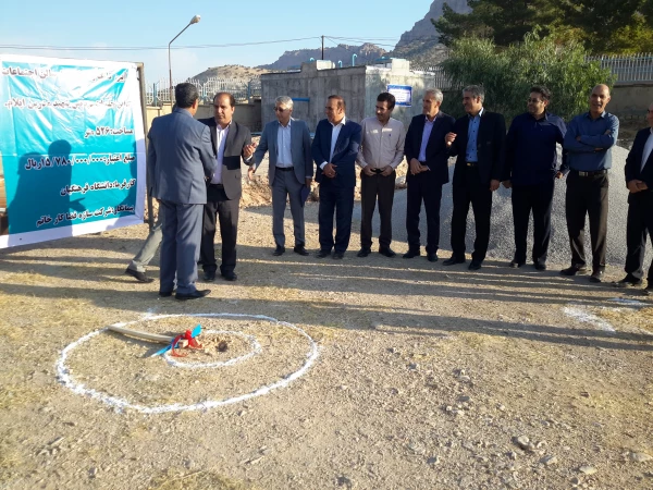 افتتاح پروژه اتصال به شبکه آب شرب شهری و کلنگ زنی سالن اجتماعات پردیس شهید مدرس