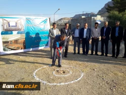 افتتاح پروژه اتصال به شبکه آب شرب شهری و کلنگ زنی سالن اجتماعات پردیس شهید مدرس