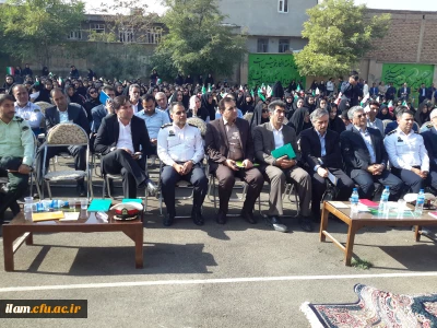 حضور دکتر تاج الدین صالحیان در مراسم نواختن نمادین زنگ آغاز سال تحصیلی جدید