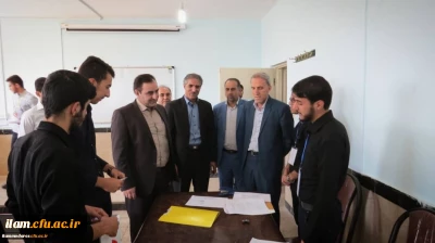 حضور آقای دکتر صالحیان در محل ثبت نام دانشجو معلمان جدیدالورود پردیس شهید مدرس