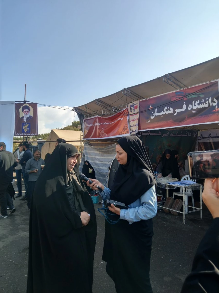 بازدید معاونین دانشگاه فرهنگیان کشور از موکب دانشگاه فرهنگیان ایلام 