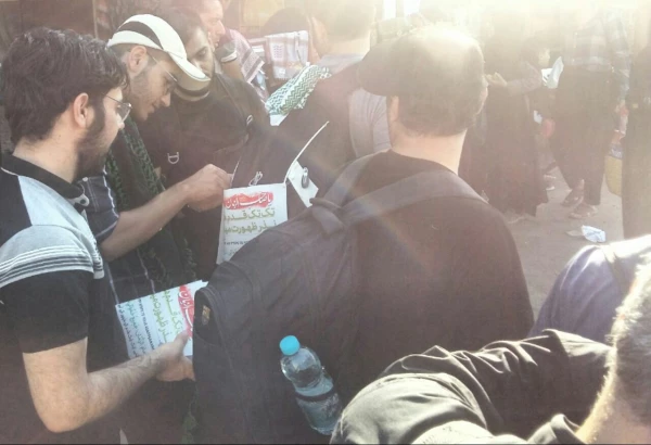 خدمات رسانی در موکب غدیر دانشگاه فرهنگیان ایلام