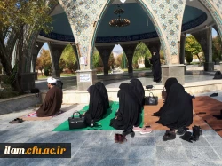 برگزاری نماز جماعت و سخنرانی به مناسبت بزرگداشت هفته قرآنی 