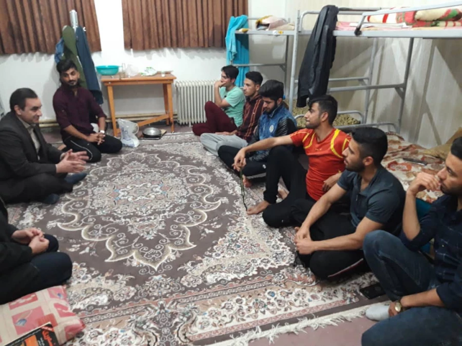 بازدید سرپرست مدیریت امور پردیس های استانی از سرای دانشجویی پردیس شهید مدرس 