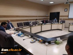 جلسه شورای های آموزشی پردیس های دانشگاه فرهنگیان ایلام در ارتباط با کلاس های مجازی