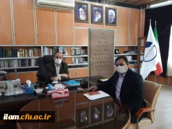 دیدار سرپرست مدیریت امور پردیس های دانشگاه فرهنگیان استان ایلام با استاندار ایلام