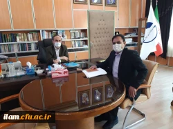 دیدار سرپرست مدیریت امور پردیس های دانشگاه فرهنگیان استان ایلام با استاندار ایلام