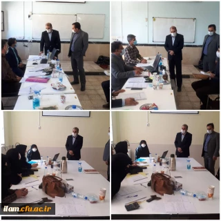 بازدید مدیرکل آموزش و پرورش و رئیس دانشگاه فرهنگیان استان ایلام از روند مصاحبه داوطلبان آزمون سراسری سال 1399