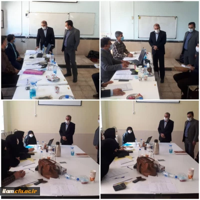 بازدید مدیرکل آموزش و پرورش و رئیس دانشگاه فرهنگیان استان ایلام از روند مصاحبه داوطلبان آزمون سراسری سال 1399