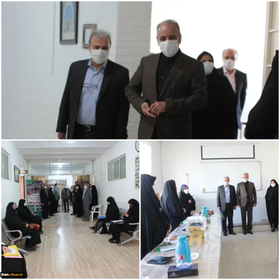 بازدید مدیرکل آموزش و پرورش استان و رئیس دانشگاه فرهنگیان از روند مصاحبه داوطلبان آزمون سراسری 