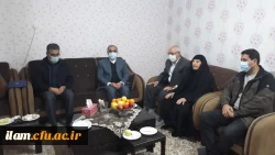 دیدار مسئولین دانشگاه با خانواده ی دانشجو معلم شهید علی شیروانیان 