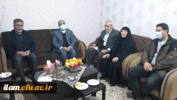 دیدار مسئولین دانشگاه با خانواده ی دانشجو معلم شهید علی شیروانیان 