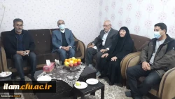 دیدار مسئولین دانشگاه با خانواده ی دانشجو معلم شهید علی شیروانیان