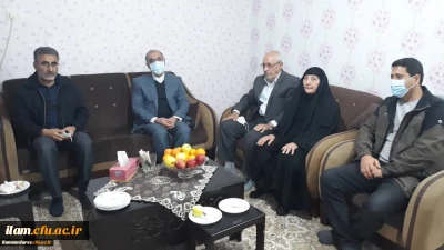 دیدار مسئولین دانشگاه با خانواده ی دانشجو معلم شهید علی شیروانیان
