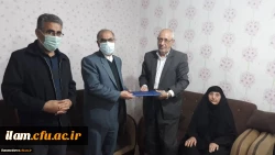 دیدار مسئولین دانشگاه با خانواده ی دانشجو معلم شهید علی شیروانیان