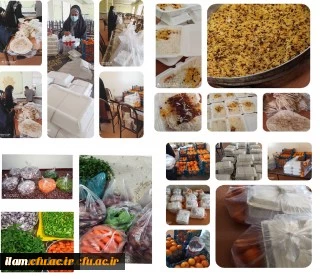  توزیع 600پرس غذا بین نیازمندان شهر ایلام توسط کانون ها و تشکل های دانشجویی