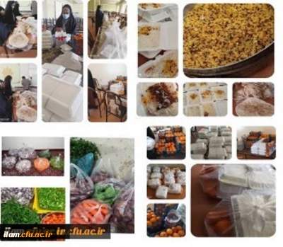  توزیع 600پرس غذا بین نیازمندان شهر ایلام توسط کانون ها و تشکل های دانشجویی با محوریت کانون مهدویت