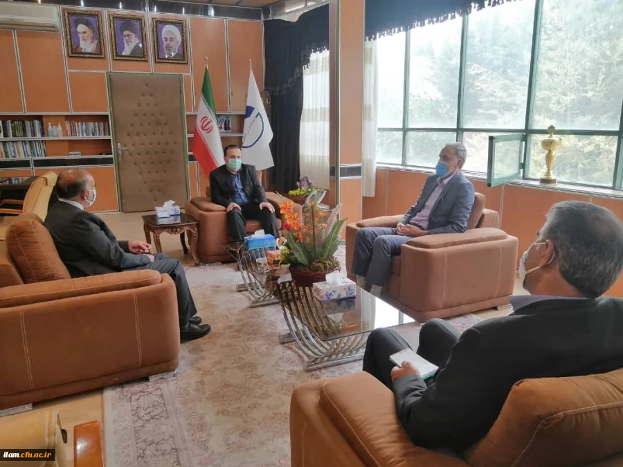 دیدار اعضای هیات رئیسه دانشگاه فرهنگیان استان ایلام با استاندار 