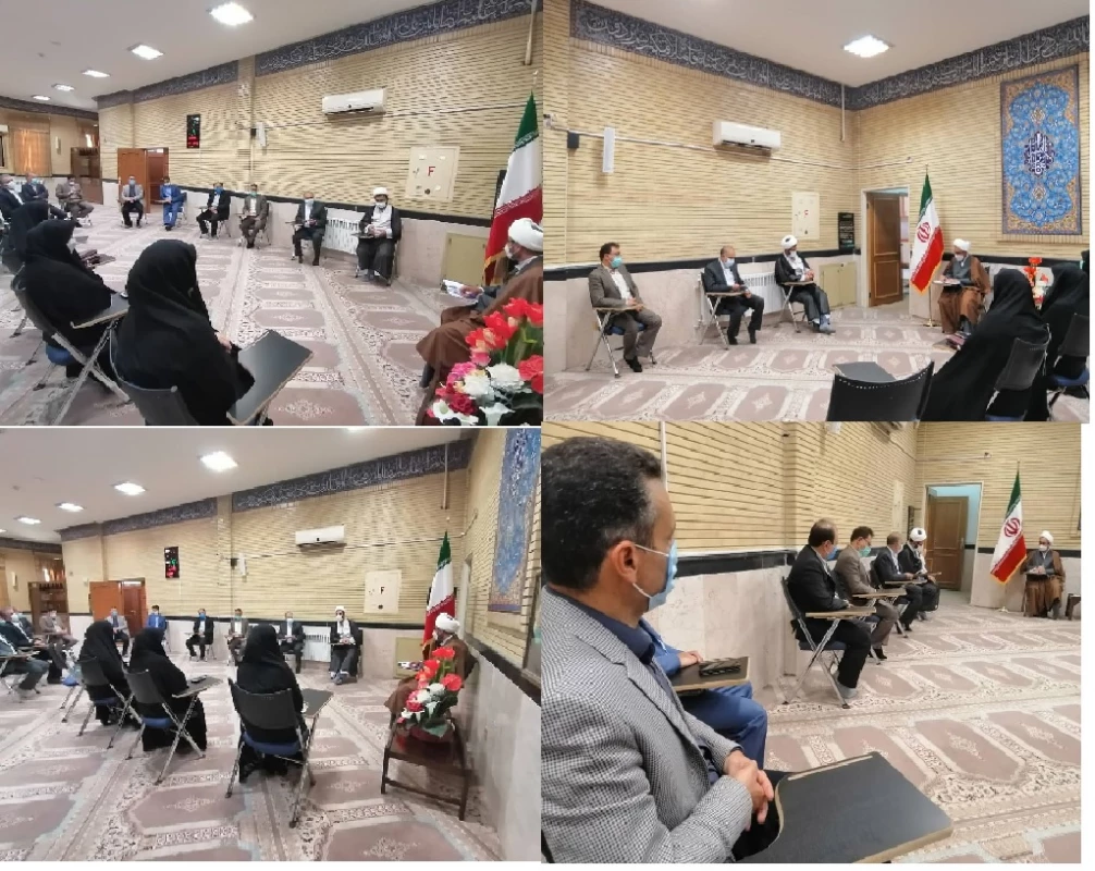 دیدار مسؤلین ، کارکنان و تعدادی از اساتید با حضرت حجه الاسلام والمسلمین کریمی تبار نماینده ی ولی فقیه  در استان   2