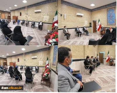 دیدار مسؤلین ، کارکنان و تعدادی از اساتید با حضرت حجه الاسلام والمسلمین کریمی تبار نماینده ی ولی فقیه  در استان  