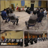 دیدار مسؤلین ، کارکنان و تعدادی از اساتید با حضرت حجه الاسلام والمسلمین کریمی تبار نماینده ی ولی فقیه  در استان   3